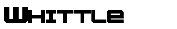 Whittle font preview